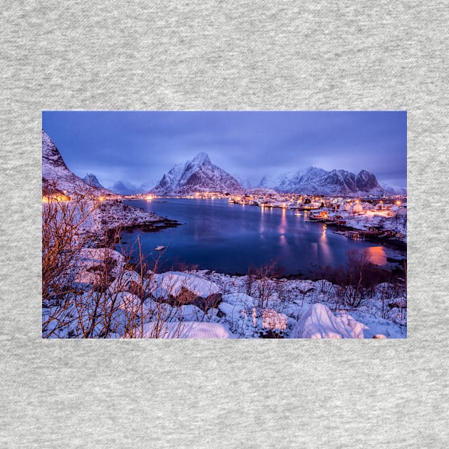 Blue Hour in Reine by krepsher